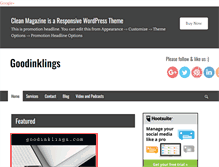 Tablet Screenshot of goodinklings.com